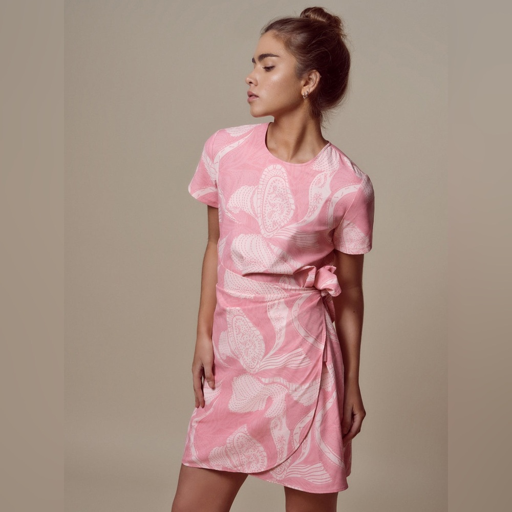 A Putnam Faux Wrap Dress